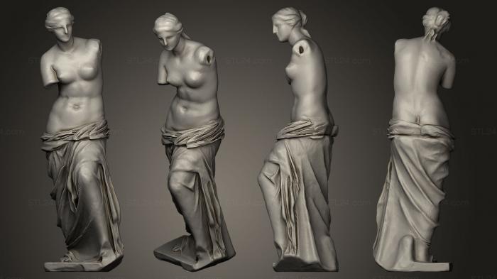 Статуи античные и исторические (Венера Милосская 3, STKA_1068) 3D модель для ЧПУ станка